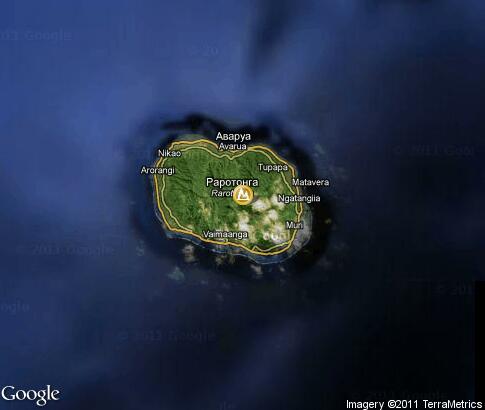 map: Cook Islands Landscape