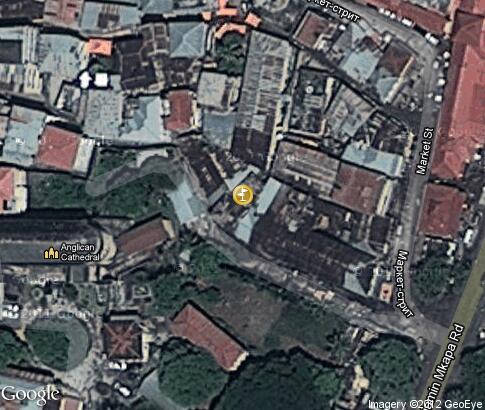 map: Former Slave Market in Zanzibar