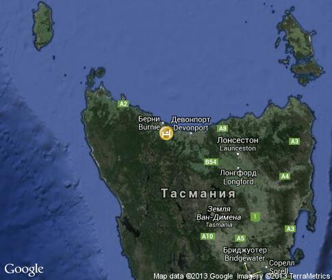 マップ: Hotels of Tasmania