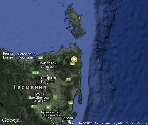 マップ: Tasmania Natural Reserves