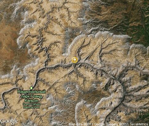 map: Grand Canyon, tourism