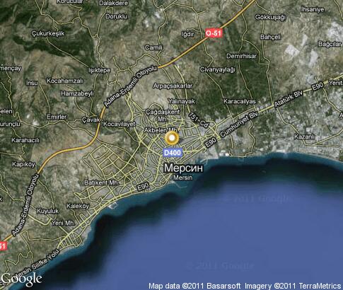 map: Mersin