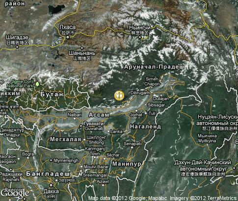 map: Population of Arunachal Pradesh