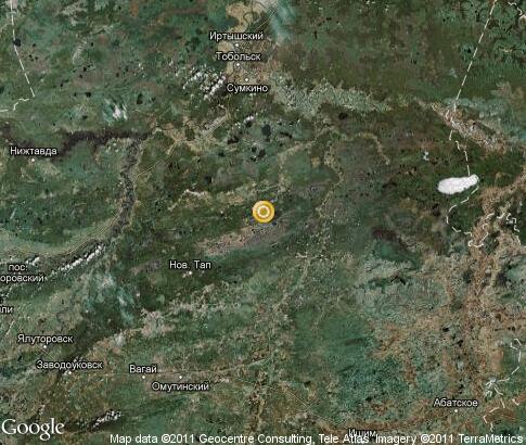 map: Tyumenskaya Oblast'