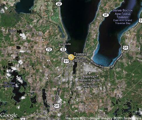 map: Cherry Festival in Traverse City