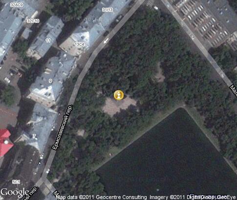 地图: Statue of Krylov at Patriarchs Ponds